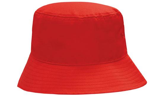breathable-poly-twill-bucket-hat-red